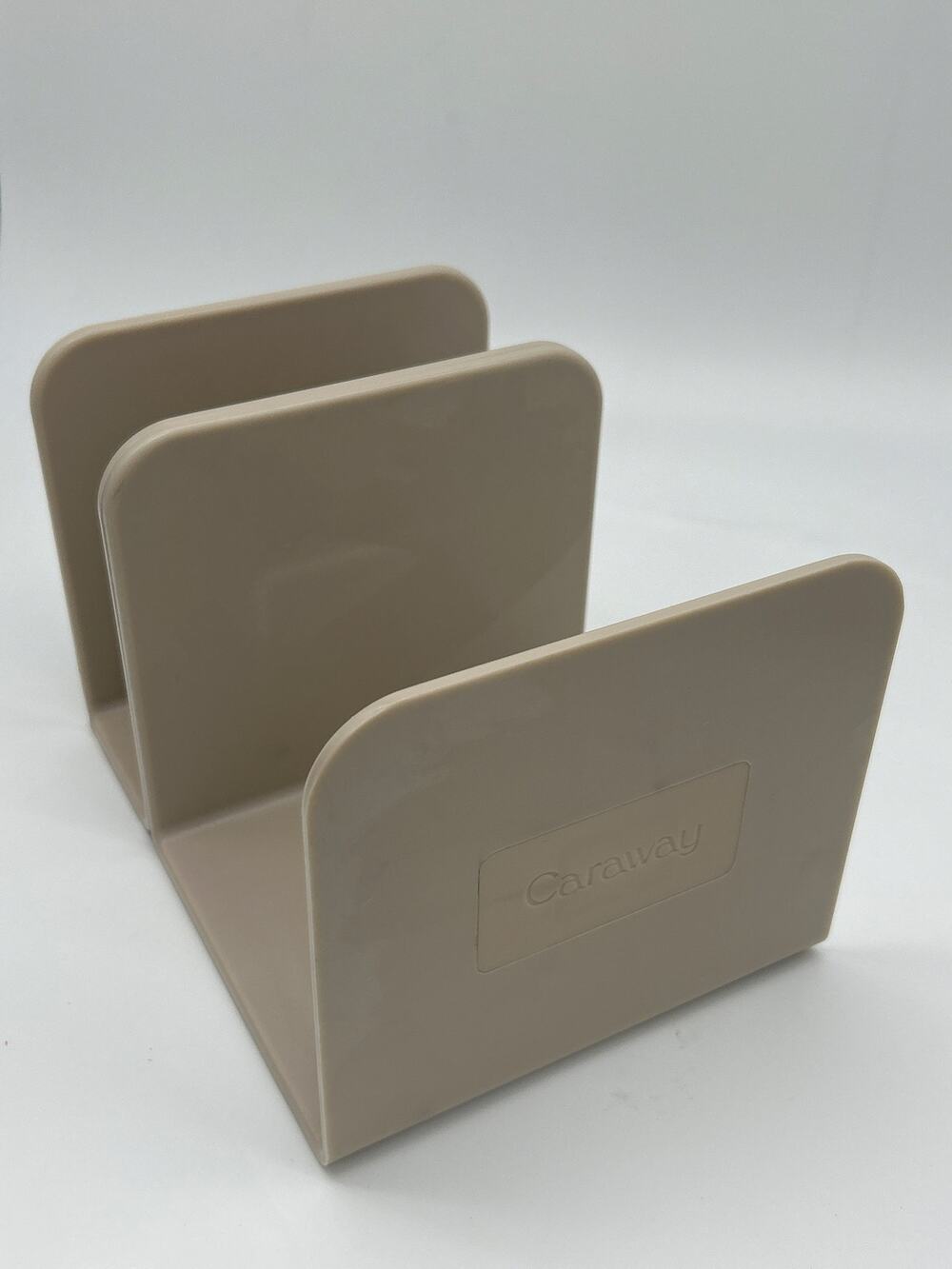 Caraway Magnetic Pot Pan Lid Holder Organizer Cabinet Storage Rack Beige Kitchen